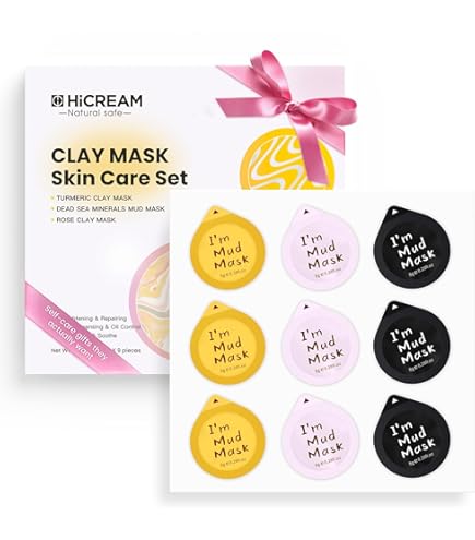 Amazon.com : Wizia 3-Pack Clay Face Mask Set with Brush | Dead Sea